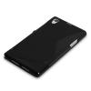 Husa sony xperia z1 silicon s-line negru / negru