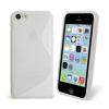 Husa apple iphone 5c silicon s-line alb / alb (tpu)