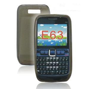 Husa silicon Nokia E63 negru transparent