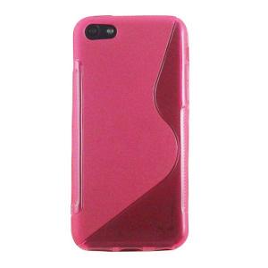 Husa Apple iPhone 5C silicon S-Line roz / roz (TPU)