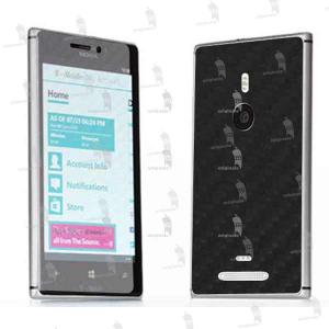 Nokia Lumia 925 folie de protectie carcasa 3M carbon negru (incl. folie display)