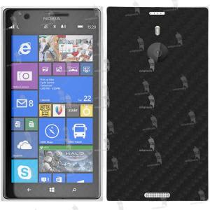 Nokia Lumia 1520 folie de protectie carcasa 3M carbon negru (incl. folie display)