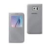 Husa Samsung G920F Galaxy S6 originala EF-CG920BSEGWW S-View argintie