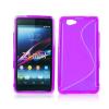 Husa silicon sony xperia z1 compact s-line violet / violet (tpu)