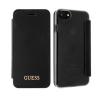 Husa apple iphone 7 / 8 guess, iridescent, carte, negru