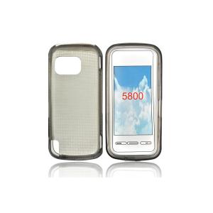Silicone Case Nokia 5800 transparent black (TPU)
