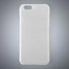 Husa silicon Apple iPhone 6 Plus slim alb transparent perlat