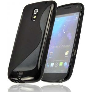 Silicone Case Samsung i9250 Galaxy Nexus 3 S-Line black / black (TPU)