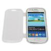 Husa samsung i8190 galaxy s3 mini silicon book style alb transparent