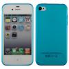 Husa Apple iPhone 4 / 4s silicon super slim Fitty albastru