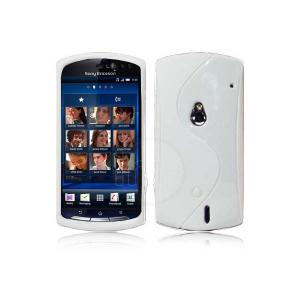 Silicone Case Sony Ericsson Xperia Neo / Neo V S-Line alb / alb (TPU)