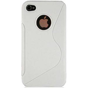 Husa Apple iPhone 4 / 4S silicon S-Line alb / alb (TPU)