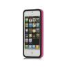 Bumper apple iphone 5 roz negru (tpu)