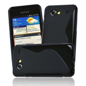 Silicone Case Samsung i9070 Galaxy S Advance S-Line negru / negru (TPU)