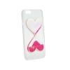 Husa apple iphone 6s silicon quicksand inima roz