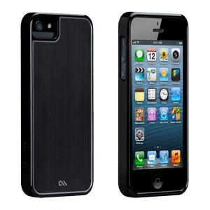 Husa Apple iPhone 5 Case Mate Barely There Brushed Aluminium neagra