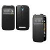 Husa htc desire 500 book style slim stand view neagra