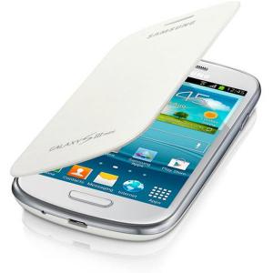 Original Samsung husa flip EFC-1M7F alba (i8190 Galaxy S3 Mini)