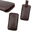 Husa konkis leather case washed brown l