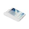 Husa samsung n7100 galaxy note 2 silicon book style alb transparent