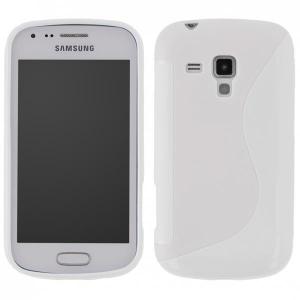 Husa Samsung S7582 / S7580 Galaxy Trend Plus silicon S-Line alb