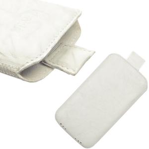 Husa Konkis Leather Case Washed White M (Apple iPhone 4)
