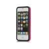 Bumper apple iphone 5 roz / negru (tpu)