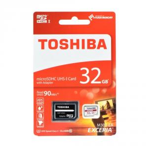 Card memorie Toshiba 32GB microSDHC, class 10, adaptor inclus