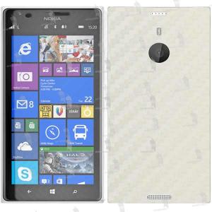 Nokia Lumia 1520 folie de protectie carcasa 3M DI-NOC carbon alb (incl. folie ecran)