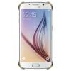 Husa originala Samsung G920F Galaxy S6 EF-QG920BFE policarbonat auriu transparent