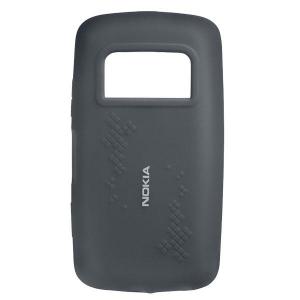Husa silicon originala Nokia CC-1013 neagra (C6-01)