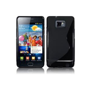 Husa Samsung i9100 Galaxy S2 S-Line silicon negru / negru (TPU)
