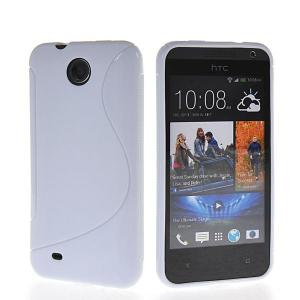 Husa HTC Desire 300 silicon S-Line alb / alb (TPU)