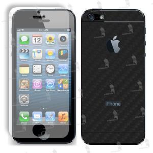 Apple iPhone 5 folie de protectie carcasa 3M carbon black (incl. folie display)
