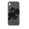 Husa sony xperia m4 aqua lace rose silicon negru