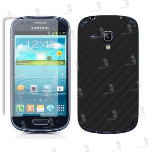 Samsung i8190 Galaxy S3 Mini folie de protectie 3M DI-NOC carbon negru (incl. folie ecran)