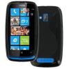 Husa silicon nokia lumia 610 s-line negru/negru