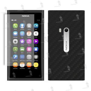 Nokia N9 folie de protectie 3M carbon black (incl. folie display)