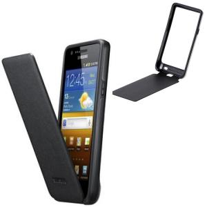 Original Samsung husa EF-C1A2B black flip style (i9100 Galaxy S2)