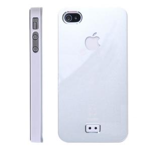 Hard Case Apple iPhone 4 / 4S Aluminium white / silver