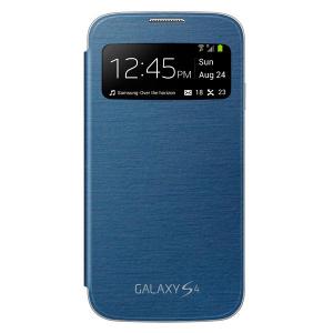 Husa Samsung i9500 Galaxy S4 originala EF-CI950BLE S-View albastra