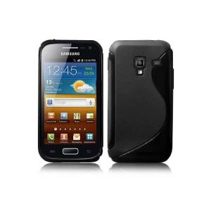 Husa Samsung i8160 Galaxy Ace 2 silicon S-Line negru / negru (TPU)