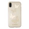 Husa apple iphone x, guess studs and sparlkes butterflies,