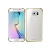 Husa originala Samsung G925F Galaxy S6 Edge EF-QG925BFEGWW policarbonat auriu transparent