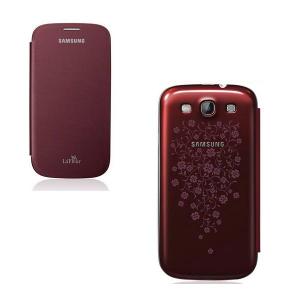 Husa Samsung i9300 Galaxy S3 originala EFC-1G6RRE La Fleur rosie