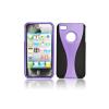 Hard case apple iphone 4 / 4s combo black / purple