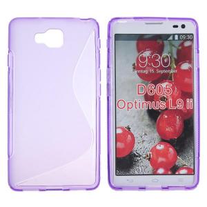 Husa LG D605 Optimus L9 2 silicon S-Line violet / violet (TPU)