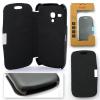 Husa Samsung i8190 Galaxy S3 Mini Carte Inchidere Magnetica neagra