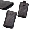 Husa konkis leather case washed black m (iphone 4s