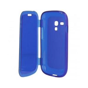 Husa Samsung i8190 Galaxy S3 Mini silicon book style albastra